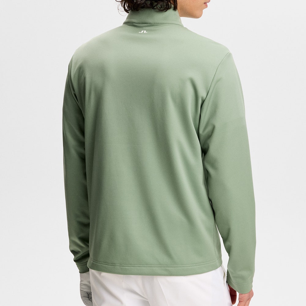 J.Lindeberg Golf Pullover - Clide QZ - Hedge Green SS26