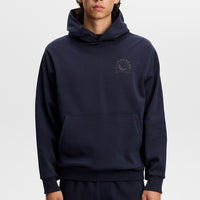 J.Lindeberg Golf Pullover - Club Graphic Hoodie - JL Navy AW26