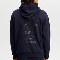 J.Lindeberg Golf Pullover - Club Graphic Hoodie - JL Navy AW26