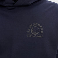 J.Lindeberg Golf Pullover - Club Graphic Hoodie - JL Navy AW26