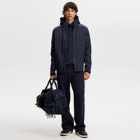 J.Lindeberg Golf Pullover - Club Graphic Hoodie - JL Navy AW26