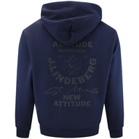 J.Lindeberg Golf Pullover - Club Graphic Hoodie - JL Navy AW26