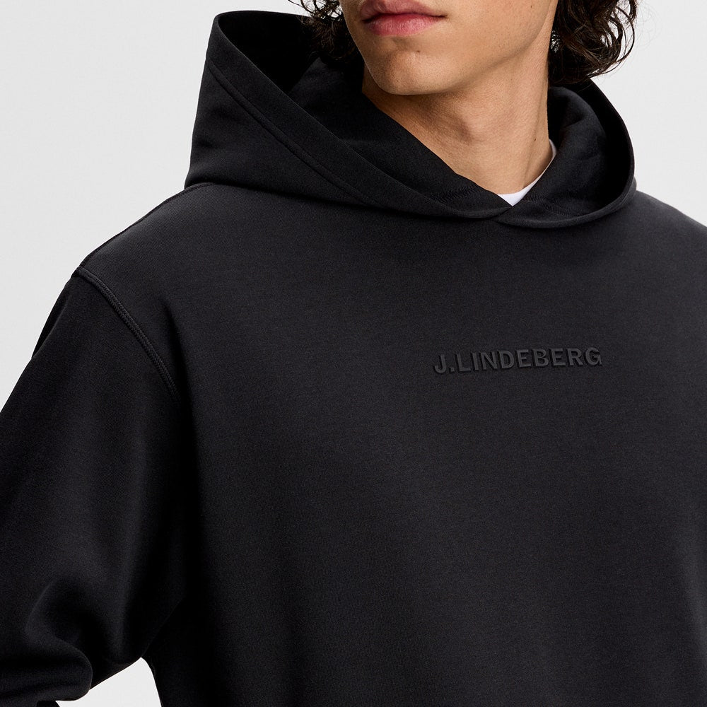 J.Lindeberg Golf Pullover - Club Hoodie - Black SS26