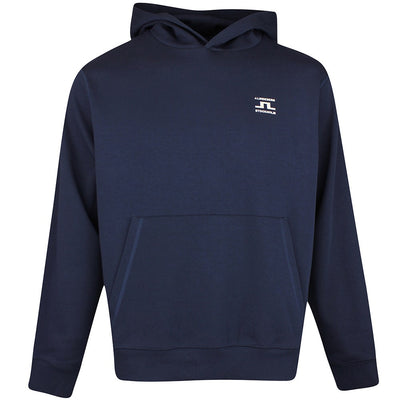 J.Lindeberg Golf Pullover - Club Print Hoodie - JL Navy SS26