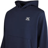 J.Lindeberg Golf Pullover - Club Print Hoodie - JL Navy SS26