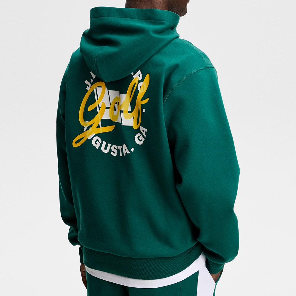 J.Lindeberg Golf Pullover - Club Tour Hoodie - Forest Biome SS26
