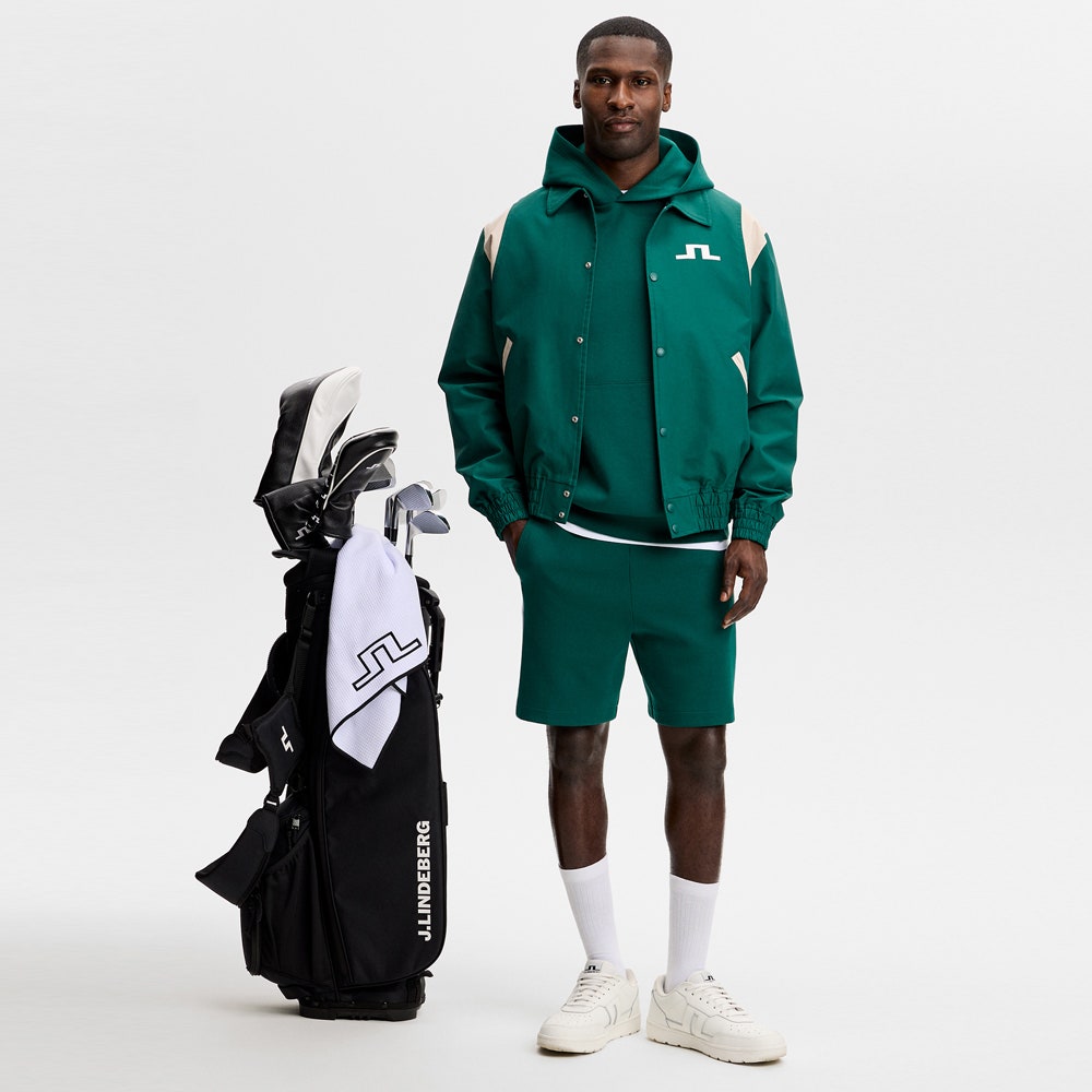 J.Lindeberg Golf Pullover - Club Tour Hoodie - Forest Biome SS26