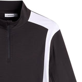 J.Lindeberg Golf Pullover - Finn QZ Mid - Black AW26