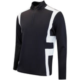 J.Lindeberg Golf Pullover - Finn QZ Mid - Black AW26