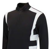 J.Lindeberg Golf Pullover - Finn QZ Mid - Black AW26