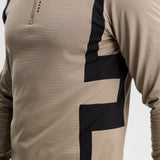 J.Lindeberg Golf Pullover - Finn QZ Mid - Brindle AW26