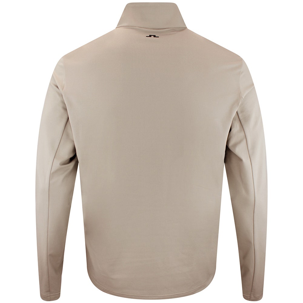 J.Lindeberg Golf Pullover - Finn QZ Mid - Brindle AW26