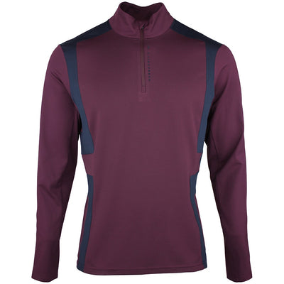 J.Lindeberg Golf Pullover - Finn QZ Mid - Winetasting AW26