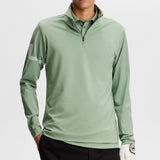 J.Lindeberg Golf Pullover - Heath Strike QZ - Hedge Green SS26