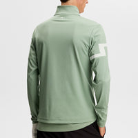 J.Lindeberg Golf Pullover - Heath Strike QZ - Hedge Green SS26