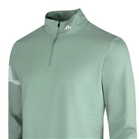 J.Lindeberg Golf Pullover - Heath Strike QZ - Hedge Green SS26