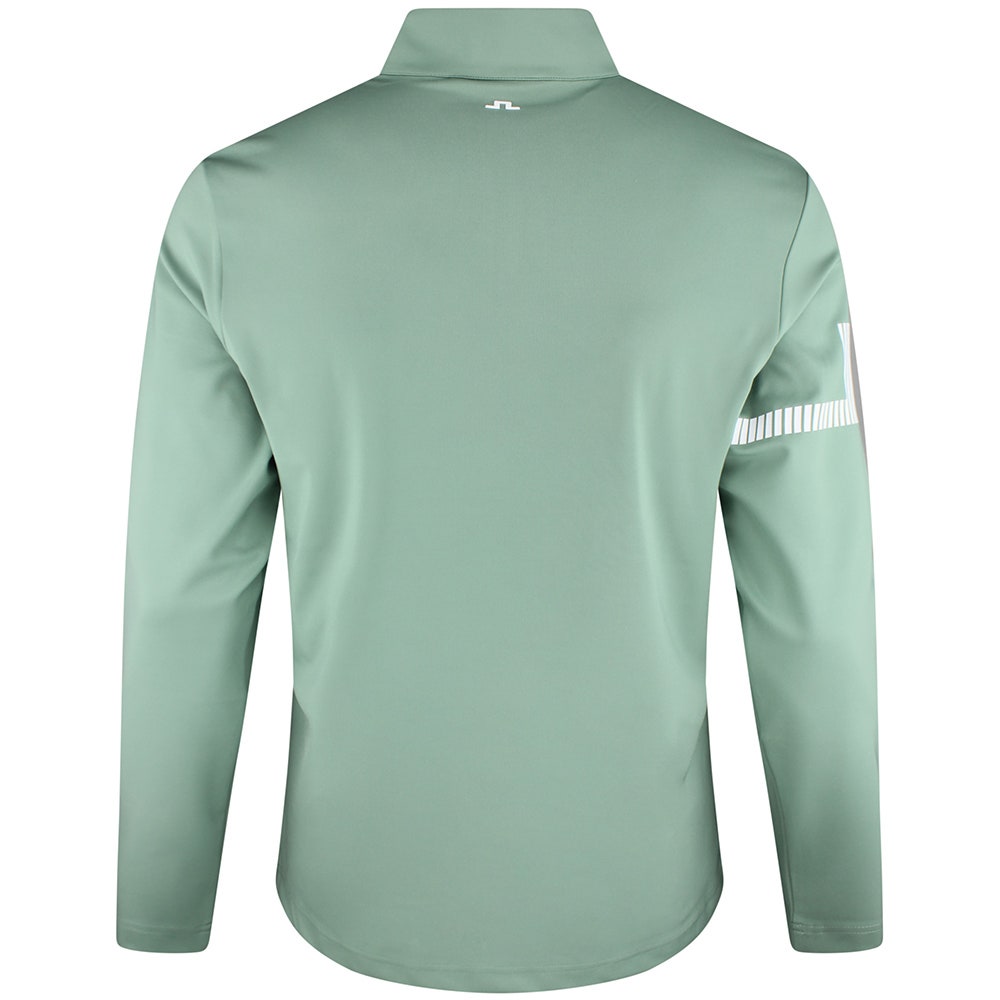 J.Lindeberg Golf Pullover - Heath Strike QZ - Hedge Green SS26