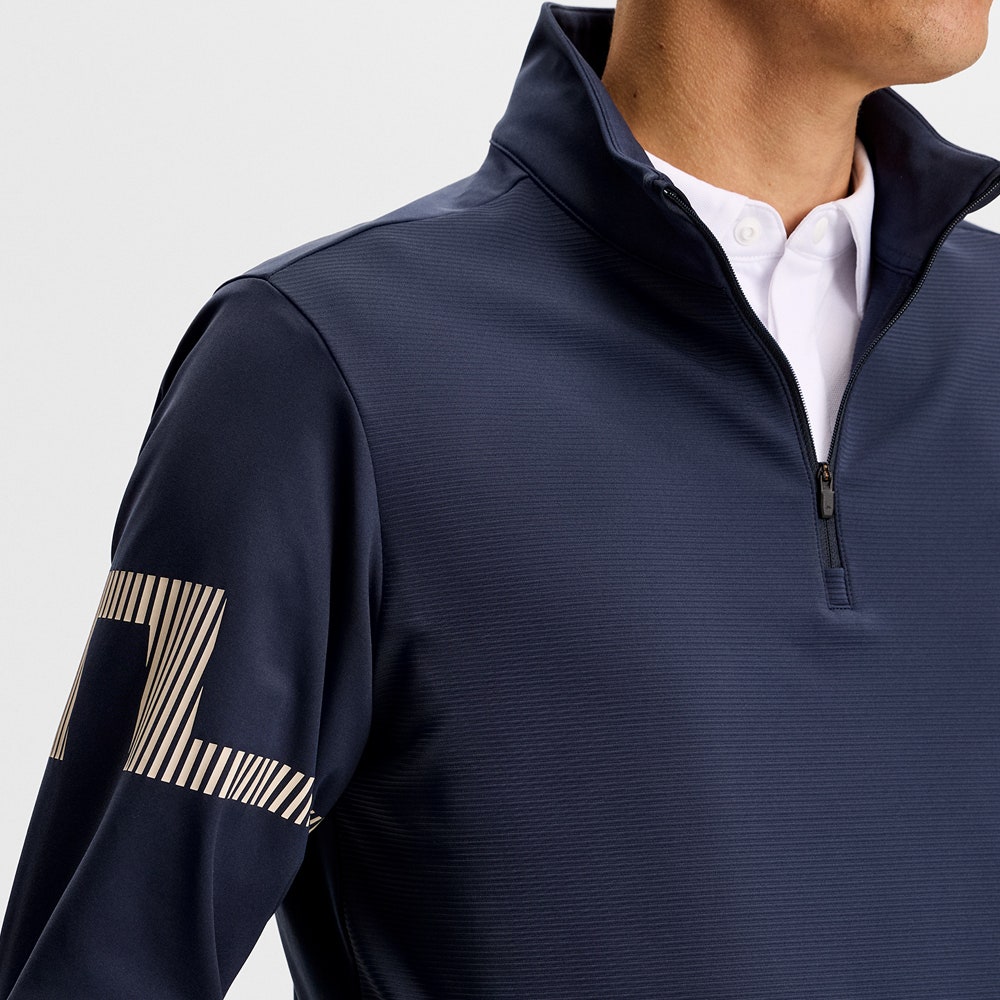 J.Lindeberg Golf Pullover - Heath Strike QZ - JL Navy SS26
