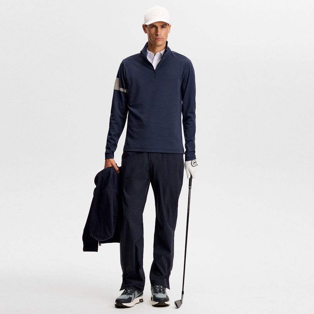 J.Lindeberg Golf Pullover - Heath Strike QZ - JL Navy SS26