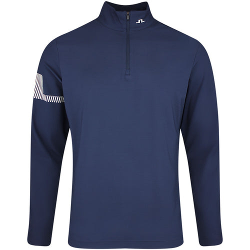 J.Lindeberg Golf Pullover - Heath Strike QZ - JL Navy SS26