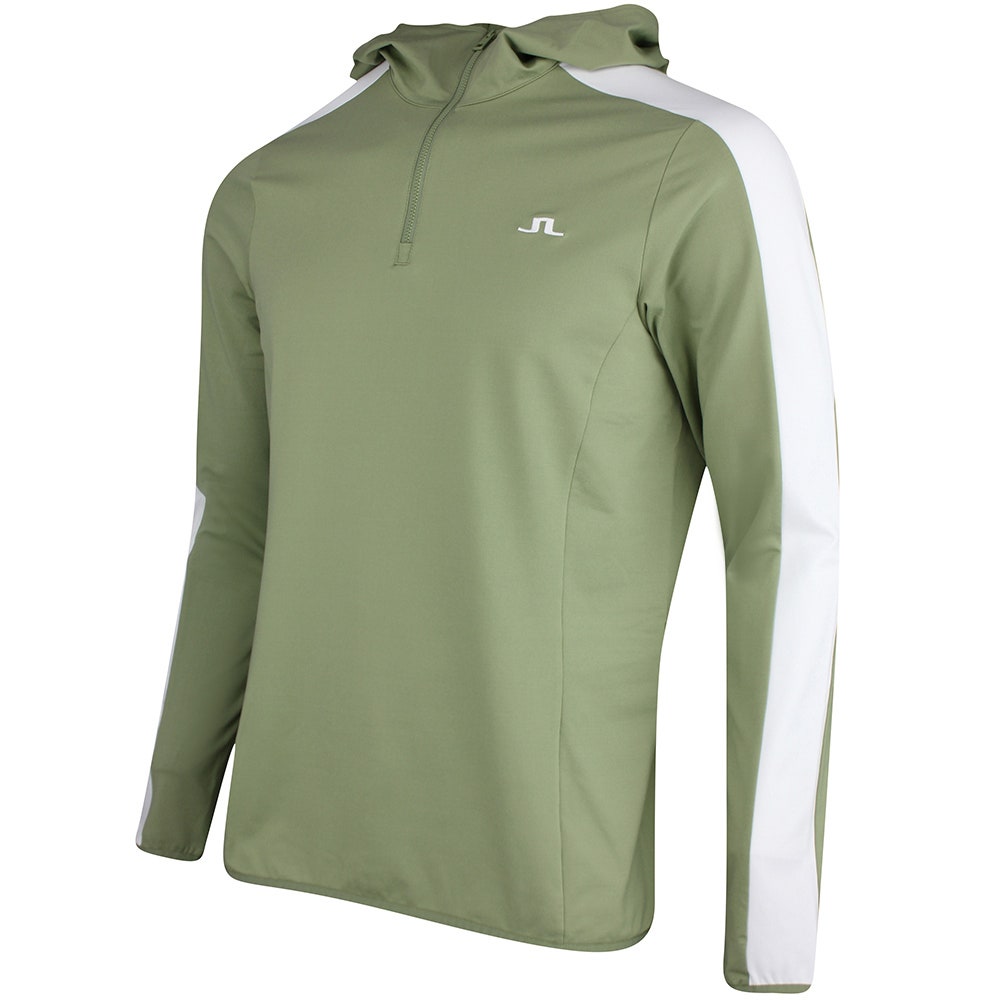 J.Lindeberg Golf Pullover - Jersey QZ Hoodie - Oil Green PS26