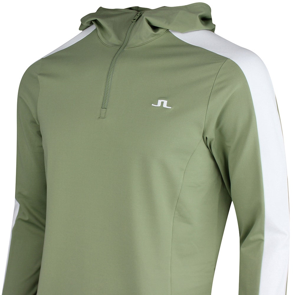 J.Lindeberg Golf Pullover - Jersey QZ Hoodie - Oil Green PS26