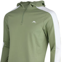 J.Lindeberg Golf Pullover - Jersey QZ Hoodie - Oil Green PS26