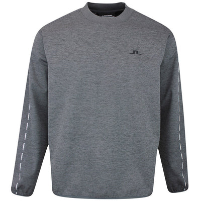 J.Lindeberg Golf Pullover - Jose Windblock CN - Asphalt Mel. AW25