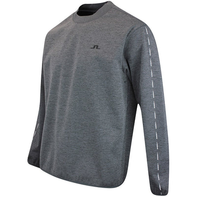 J.Lindeberg Golf Pullover - Jose Windblock CN - Asphalt Mel. AW25