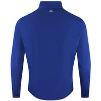 J.Lindeberg Golf Pullover - Keaton QZ Mid - Estate Blue SH26