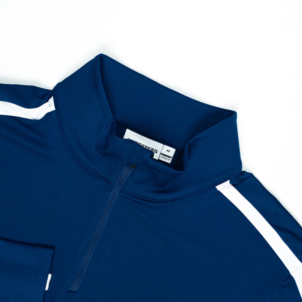 J.Lindeberg Golf Pullover - Keaton QZ Mid - Estate Blue SH26