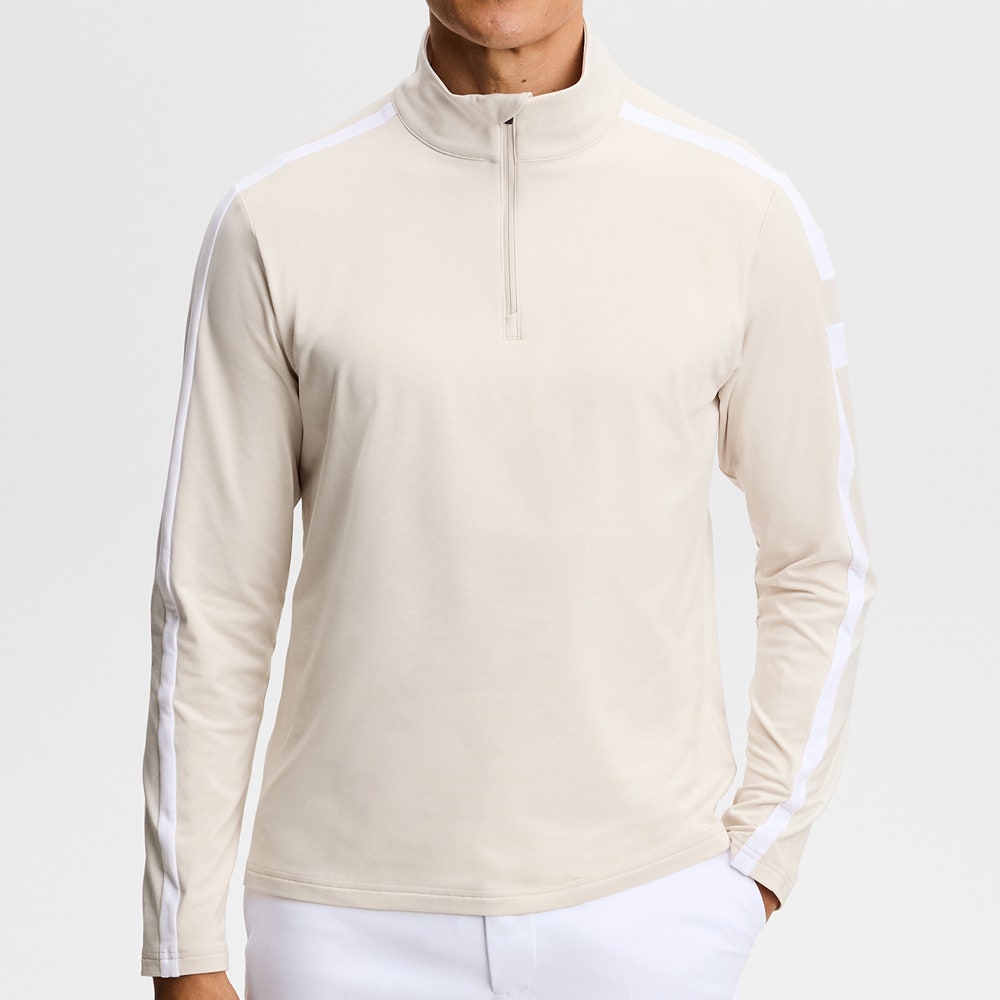 J.Lindeberg Golf Pullover - Keaton QZ Mid - Moonbeam SH26