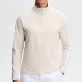 J.Lindeberg Golf Pullover - Keaton QZ Mid - Moonbeam SH26