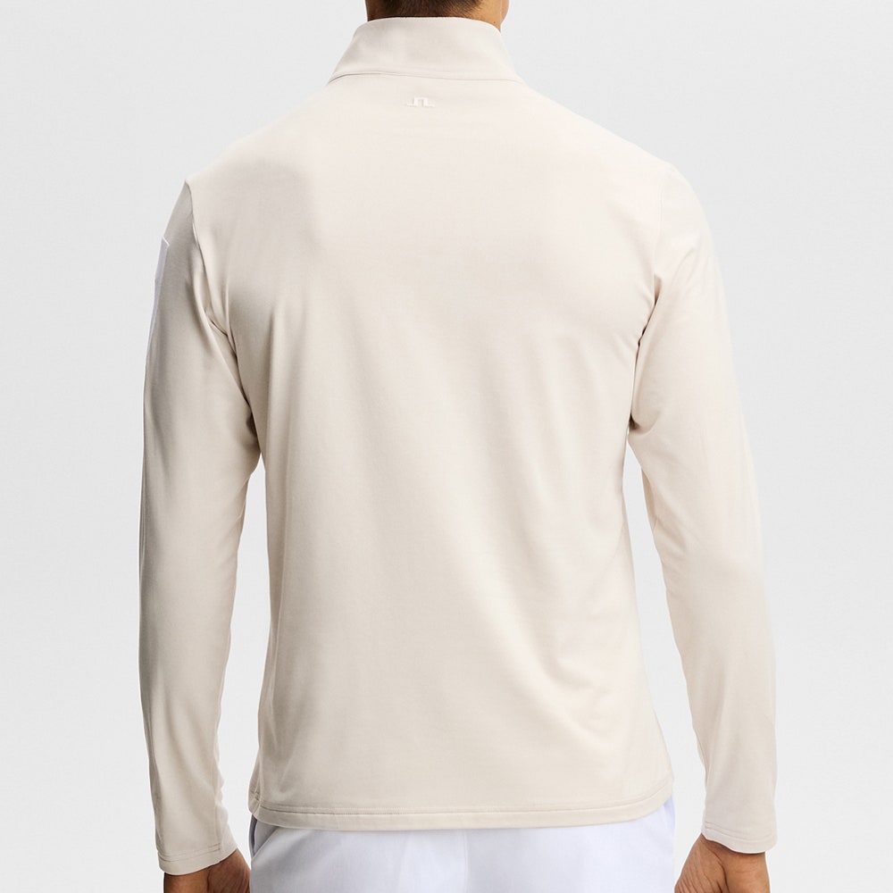 J.Lindeberg Golf Pullover - Keaton QZ Mid - Moonbeam SH26