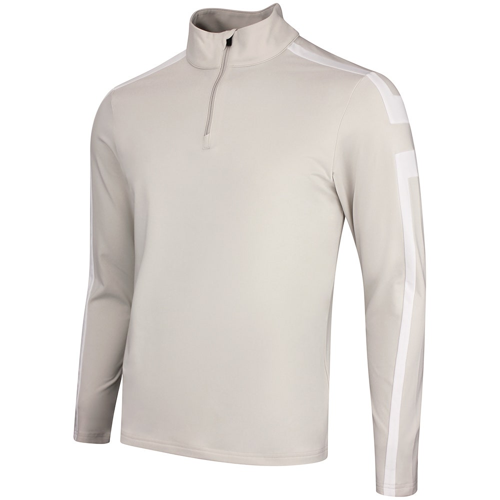 J.Lindeberg Golf Pullover - Keaton QZ Mid - Moonbeam SH26