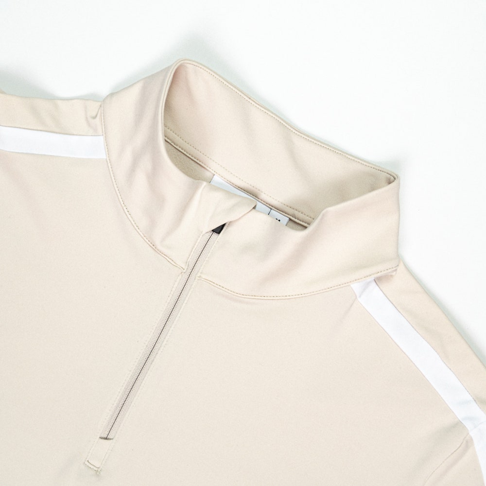 J.Lindeberg Golf Pullover - Keaton QZ Mid - Moonbeam SH26