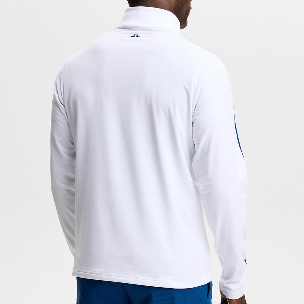 J.Lindeberg Golf Pullover - Keaton QZ Mid - White SH26