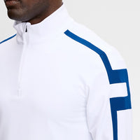 J.Lindeberg Golf Pullover - Keaton QZ Mid - White SH26