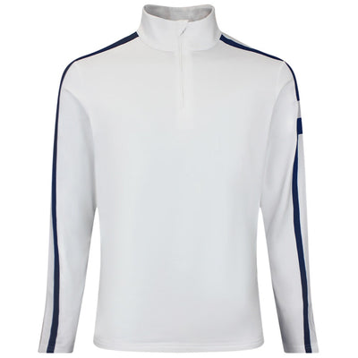 J.Lindeberg Golf Pullover - Keaton QZ Mid - White SH26