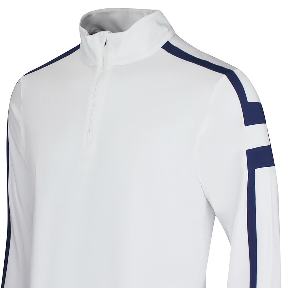 J.Lindeberg Golf Pullover - Keaton QZ Mid - White SH26