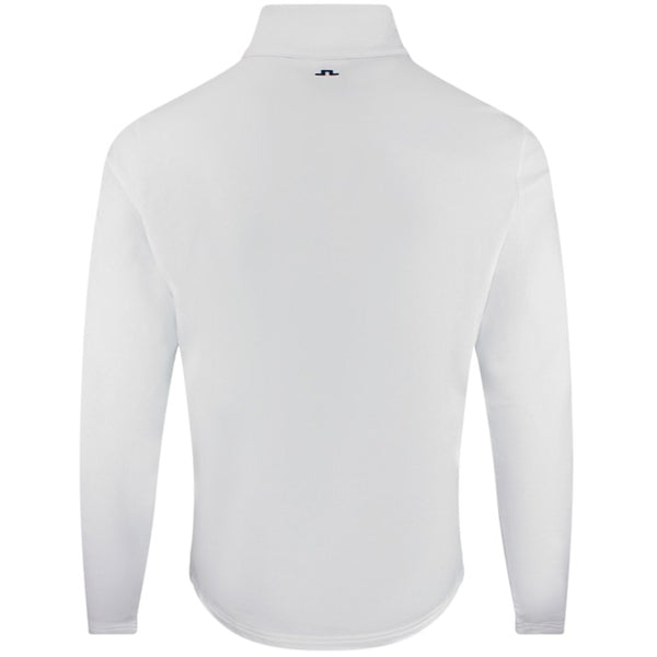 J.Lindeberg Golf Pullover - Keaton QZ Mid - White SH26