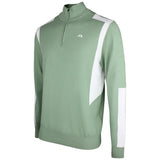 J.Lindeberg Golf Pullover - Kendrick Knitted QZ - Hedge Green SS26