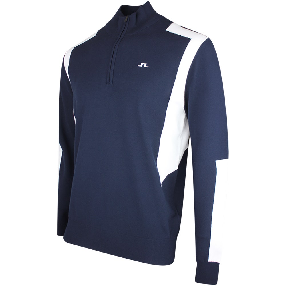 J.Lindeberg Golf Pullover - Kendrick Knitted QZ - JL Navy SS26