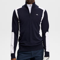 J.Lindeberg Golf Pullover - Kendrick Knitted QZ - JL Navy SS26