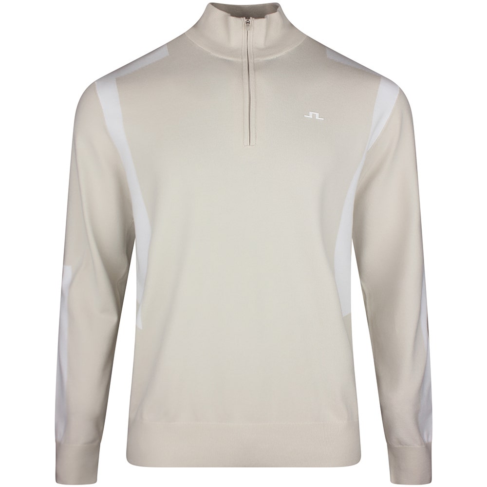 J.Lindeberg Golf Pullover - Kendrick Knitted QZ - Moonbeam SS26