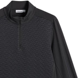 J.Lindeberg Golf Pullover - Lassy QZ Mid - Black AW26