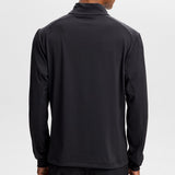 J.Lindeberg Golf Pullover - Lassy QZ Mid - Black AW26
