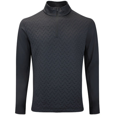 J.Lindeberg Golf Pullover - Lassy QZ Mid - Black AW26