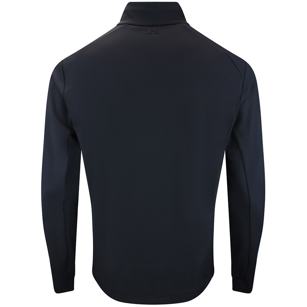 J.Lindeberg Golf Pullover - Lassy QZ Mid - Black AW26