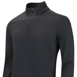 J.Lindeberg Golf Pullover - Lassy QZ Mid - Black AW26